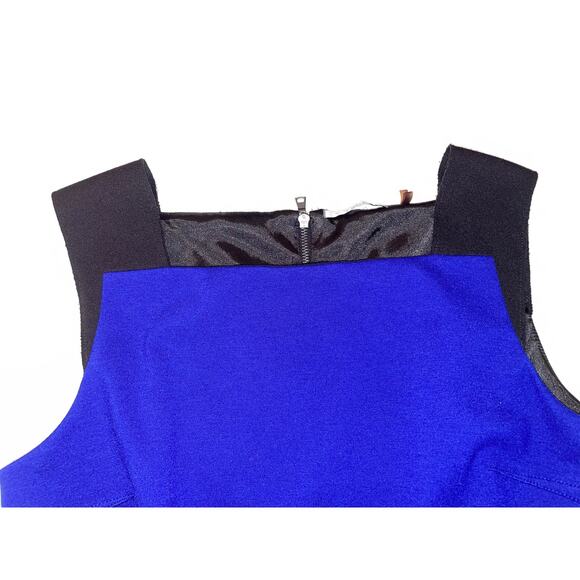 T Tahari Colorblock Sheath Dress - Size 12 - Full Zip at Back - Picture 2 of 13